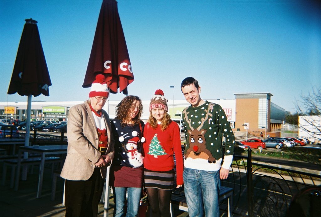 Grandpa Tom, Christmas jumpers, December 2015
