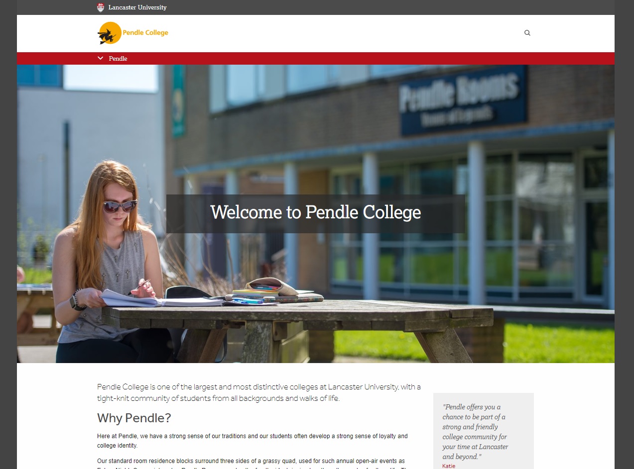 New Pendle College website
