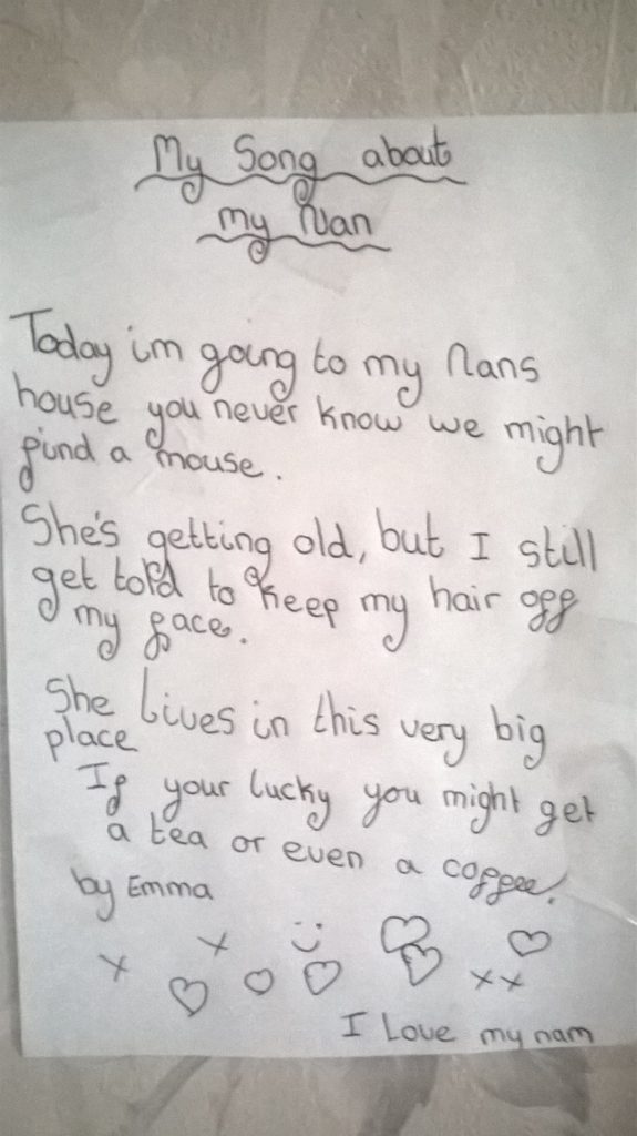 Poem about Nan (Rose Ryder) by Emma Ryder
